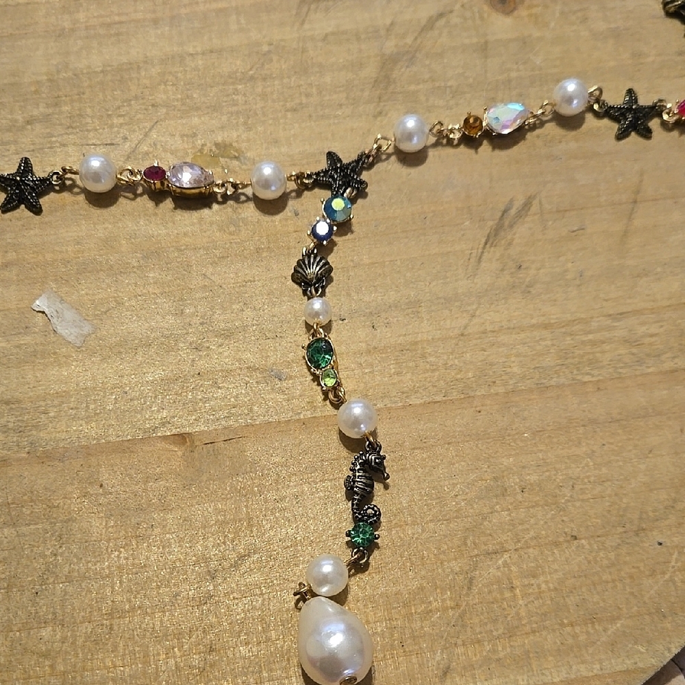 Starfish and Pearl Necklace